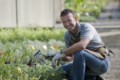 Compost and mulch being returned to community garden beds